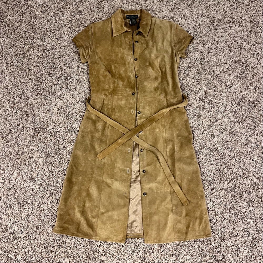 Women’s genuine suede banana republic dress